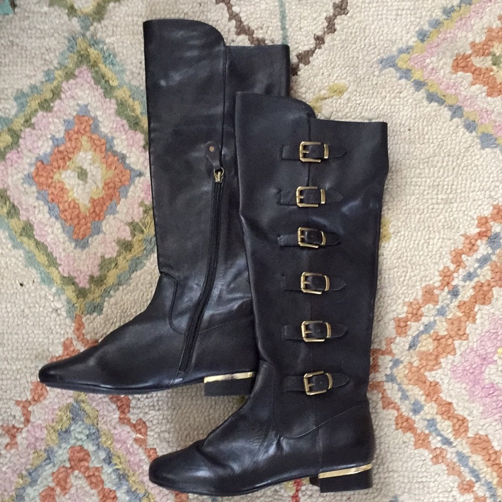 Black Isola Riding Boots Size 7